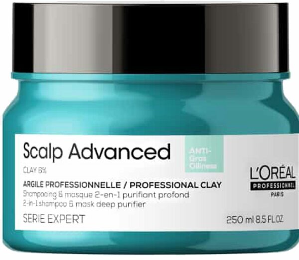 Loreal Professional Scalp Advanced Anti-Oiliness 2in1 Deep Purifier Clay 250 ml