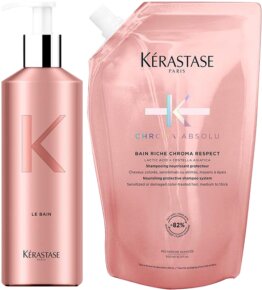 Kérastase Chroma Absolu Bain Riche Chroma Respect Refill & Aluminiumflasche 500 ml