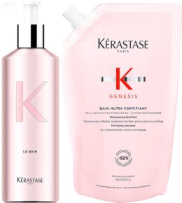 Kérastase Genesis Bain Nutri-Fortifiant Refill & Aluminiumflasche 500 ml