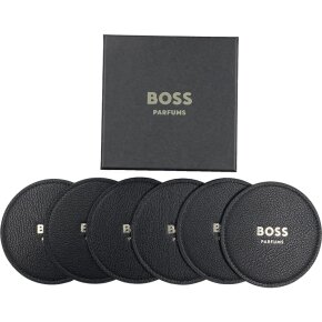 Ihr Geschenk - Hugo Boss Untersetzer 6 Stk. Schwarz