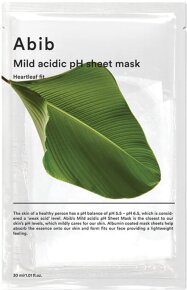 Abib Mild Acidic pH Sheet Mask Heartleaf Fit 10 Stk.