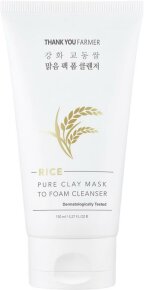 Thank You Farmer Rice Pure Clay Mask to Foam Cleanser 150 ml