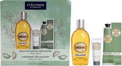 L'Occitane Mandel Körperpflege Set = Duschöl 250 ml + Handcreme 75 ml + Körpercreme 20 ml 3 Artikel im Set