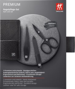 ZWILLING Beauty Nagelpflege Set Leder schwarz 3-teilig 1 Stk.