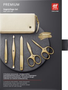 ZWILLING Beauty Nagelpflege Set Leder beige, gold 5-teilig 1 Stk.