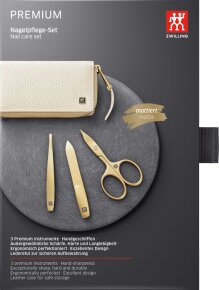 ZWILLING Beauty Nagelpflege Set Leder beige, gold 3-teilig 1 Stk.