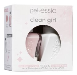 Essie Nagellack Set clean girl (gel couture 00 top coat, gel couture 10 sheer fantasy) Nagellack Set 1Stk