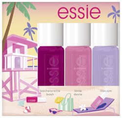 Essie Sommer-Nagellack-Set hang loose: Mini Trio Kit, 30 bachelorette bash, 20 lovie dovie, 37 lilacism Nagellack Set 15ml