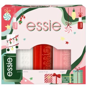 Essie Xmas Mini Trio Kit: sugar daddy, pearly white, spice it up Nagellack Set 15ml