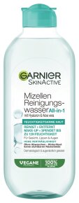 Garnier SkinActive Mizellen Reinigungswasser All-in-1 für feuchtigkeitsarme Haut Gesichtswasser 400ml