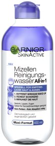 Garnier SkinActive Mizellen Reinigungswasser All-in-1 speziell für empfindliche Haut & Augen Gesichtswasser 400ml