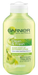 Garnier Skin Naturals Clean & Fresh Augen Make-up Entferner Lotion Reinigungslotion 125ml