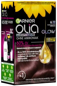 Garnier Olia Glow dauerhafte Haarfarbe 6.12 Schimmerndes Hellbraun Coloration 1Stk