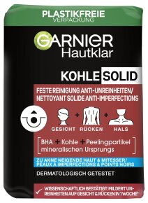 Garnier Hautklar Kohle Feste Reinigung Anti-Unreinheiten Blockseife 100g