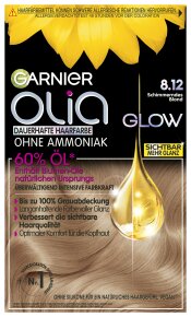 Garnier Olia Glow dauerhafte Haarfarbe 8.12 Schimmerndes Blond Coloration 1Stk