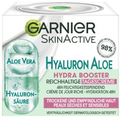 Garnier Hyaluron Aloe Hydra Booster Reichhaltige Tagescreme Gesichtsgel-Creme 50ml