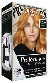 L'Oréal Paris Préférence Vivid Colors 7.432 Copper Coloration 1Stk