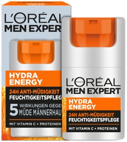 L'Oréal Men Expert Hydra Energy 24H Anti-Müdigkeit Feuchtigkeitspflege Gesichtscreme 50ml