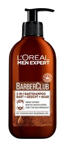 L'Oréal Men Expert Barber Club 3-in-1 Bartshampoo Bart + Gesicht + Haar Reinigungsschaum 200ml