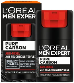 L'Oréal Men Expert Pure Carbon Anti-Pickel 24H Feuchtigkeitspflege Gesichtsgel-Creme 50ml