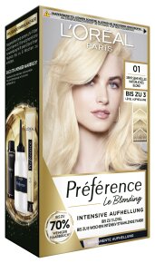 L'Oréal Paris Préférence Le Blonding 01 Sehr sehr helles natürliches Blond Coloration 1Stk