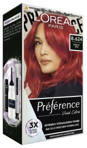 L'Oréal Paris Préférence Vivid Colors 8.624 Bright Red Coloration 1Stk