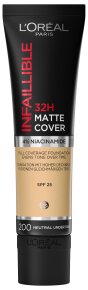 L'Oréal Paris Infaillible 32H Matte Cover 200 Neutral Undertone Foundation (flüssig) 30ml