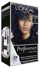 L'Oréal Paris Préférence Vivid Colors 1.102 Blue Black Coloration 1Stk