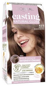 L'Oréal Paris Casting Natural Gloss pflegende Intensivtönung 623 Nougat Dunkelblond Coloration 1Stk