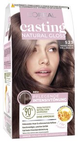 L'Oréal Paris Casting Natural Gloss pflegende Intensivtönung 523 Haselnuss Hellbraun Coloration 1Stk