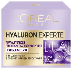 L'Oréal Paris Hyaluron Experte Aufpolsternde & Feuchtigkeitsspendende Pflege Tag LSF 20 Gesichtscreme 50ml