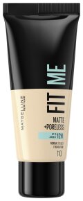 Maybelline New York Fit Me! Matte + Poreless Make-Up 110 Porcelain Foundation (flüssig) 30ml