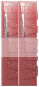 Maybelline New York Super Stay Vinyl Ink 35 Cheeky Doppelpack Lippenstift 8,4ml