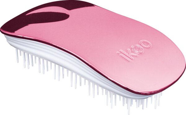 4260376290252 - Ikoo Metallic Collection Brush Home Rose Metallic White Haarbü rste