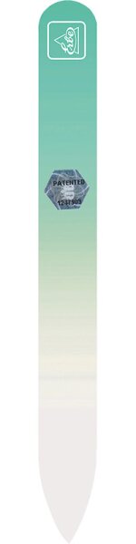 Erbe Glasfeile Grün 14 cm mit Pastell Soft-Touch Box