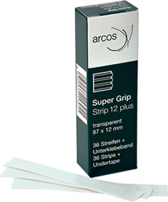 Arcos Super Grip Plus Strips 87 x 12 mm für Folien-Klebeflächen 36 Stk.