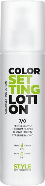 4016660016844 - dusy professional Style Color Setting Lotion leichter Halt 7 0 Mittelblond 200 ml