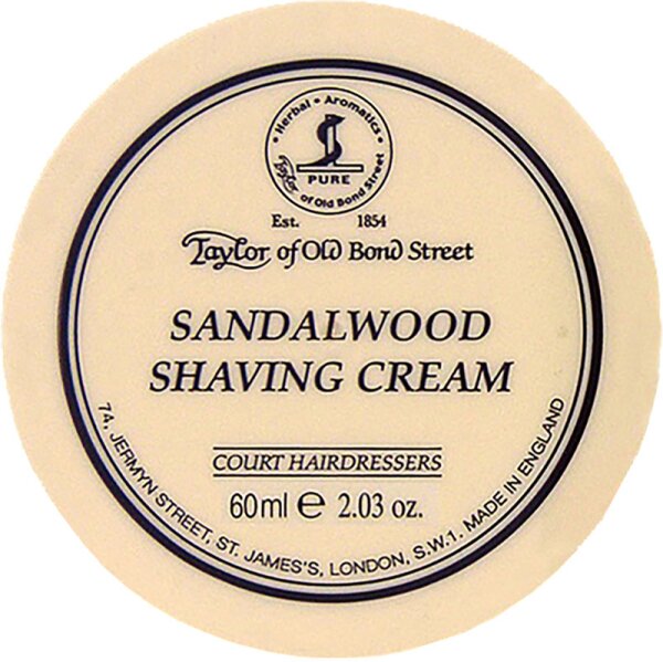 Taylor of Old Bond Street Sandalwood Shaving Cream 60 g