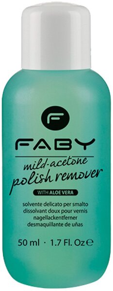 8053676332991 - Faby Mild Acetone Polish Remover Aloe Vera 50 ml