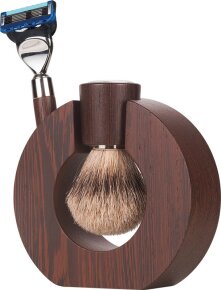 Mondial Exclusive Sphaera Shaving Set Mach 3 Rasierer + Fine Badger Rasierpinsel