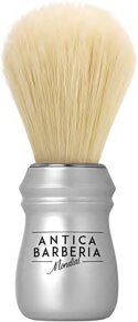 Mondial Antica Barberia Pure Bleached Bristle Rasierpinsel mit Kunststoff-Griff