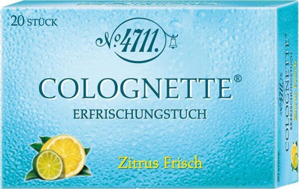 4711 Echt K&ouml;lnisch Wasser Colognette Erfrischungst&uuml;cher 20 Stk.