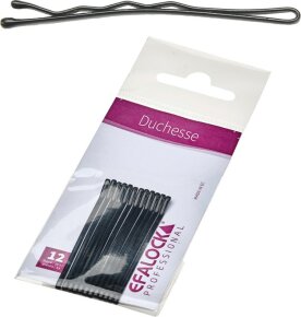 Efalock Duchesse Haarklemmen 7 cm 12 Stk. schwarz